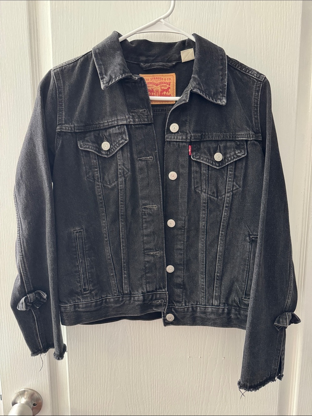 Levi's Washed Black Denim Jacket